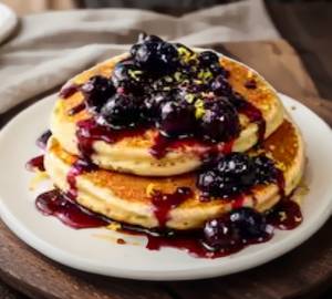 Eggless Blueberry Pancake (4 Pcs)
