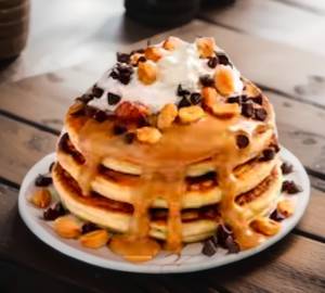 Eggless Peanut Butter Pancake (4 Pcs)