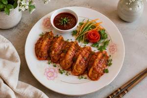 Chicken Manchurian Momo [5 Pieces]