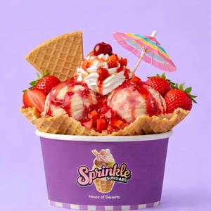 Strawberry Jelly Sundae