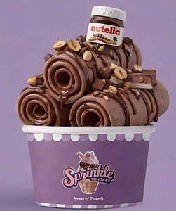 Nutella Crisp Ice Cream Roll