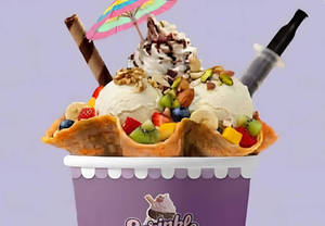 Fruit & Nut Marble Sundae