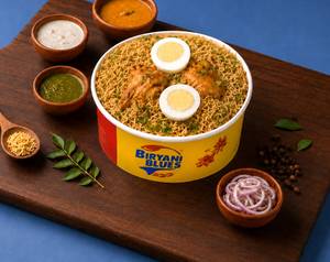 Andhra Chicken Biryani Bowl (2 Pcs) + Raita