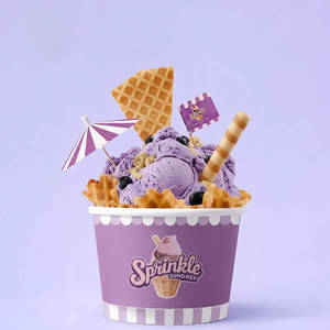 Black Currant Marble Sundaes