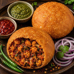 Gobhi Schezwan Kachori 2pcs