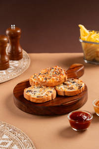 Mushroom Garlic Bread