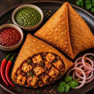 Peri Peri Paneer Samosa 2pcs