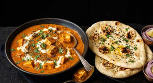 Paneer Butter Masala With Butter Naan