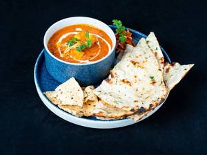 Shahi Paneer Butter Masala & Garlic-Infused Naan