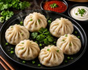 Veg Steamed Momos [6 Pieces]