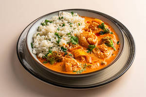 Prawns Thai Curry With Jasmine Rice