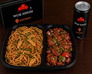 Chilli Garlic Noodle Chicken+chilly Chicken+250 Ml Cold Drink