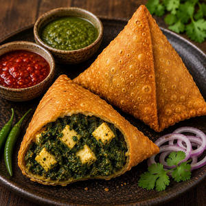 Palak Paneer Samosa 2 Pcs