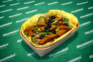 Omelette With Mutton And Veggies