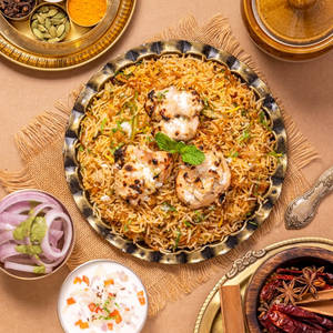 Afghani Chicken Tikka Biryani