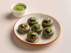 Edamame & Goat Cheese Galouti Kebabs