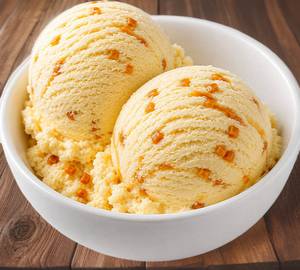 Butter scotch ice cream scoops