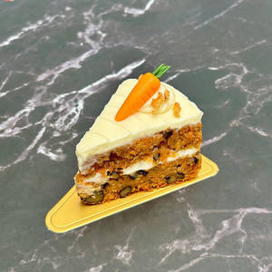 Carrot Walnut Cake Slice