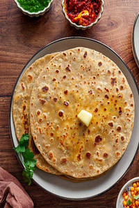 Paratha Ghee With Lemon Pickle [ no onion no garlic ]