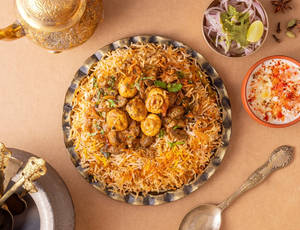 Malabar Mushroom Pepper Fry Biryani