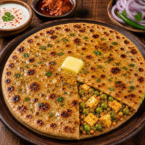 Matar Paneer Paratha