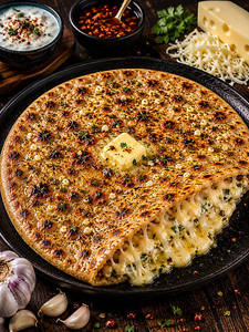 Garlic Cheese Paratha