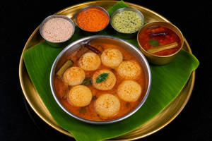 Mini Button Idli Sambar Dipped (10 Pieces)