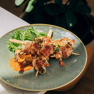 Prawn And Bacon Skewers