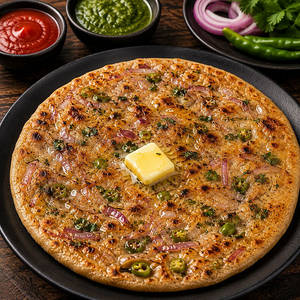 Pyaz Mirchi Paratha