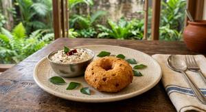 Plain Vada with Chutney (One piece)