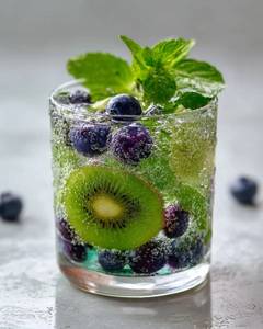 Kiwi Blue Berry Mojito