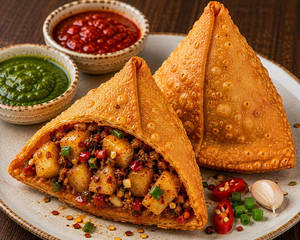 Chilli Garlic Samosa 2pcs