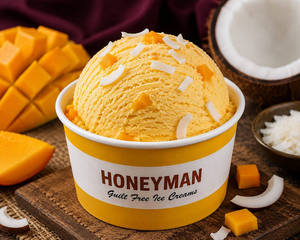 Alphonso Coconut Ice Cream