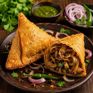 Pyaj Samosa 2 Pcs