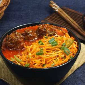 Manchurian Gravy With Noodles