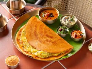 The Malgudi Ghee Roast Podi Masala Dosa