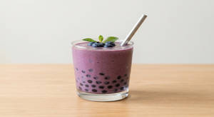Blueberry Boba Brust Shake