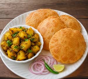 Jeera Allo With Poori