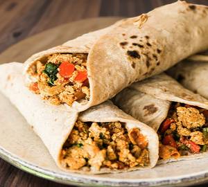 Chapathi Egg Bhurji Roll (x2) + Lemon Juice (x2)