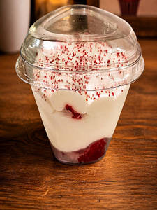 Red Velvet Cheese Jar