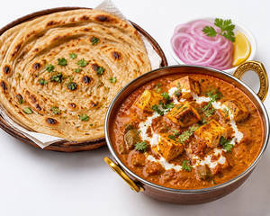 Handi Paneer With Malabaar Paratha