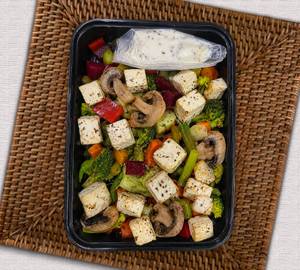 Boiled paneer salad