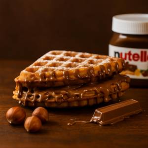 Naughty Nutella Waffle Sandwich