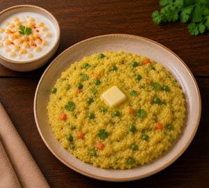 Butter Khichdi with Raita