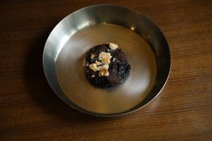 Dark Chocolate Stuffed Sea Salt Cookie
