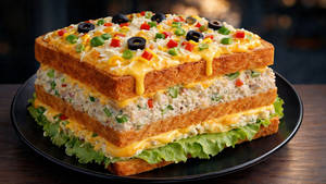 Chicken Cheese Jalapeno Toast