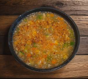 Chicken Burnt Garlic Soup
