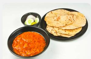 Paneer butter masala with 4 tawa roti