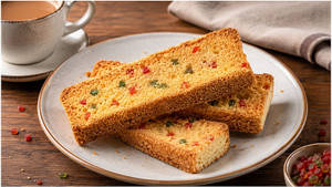 Cake Rusk With Egg