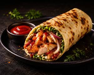 Juicy chicken roll